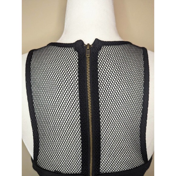 Plenty by Tracy Reese Black Mesh Insert Fit And Flare Skater Dress Size 0 - Picture 10 of 13
